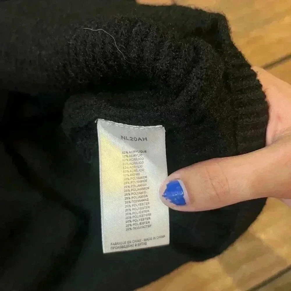 NWT lili sidonio black sweater dress small - Picture 4 of 5